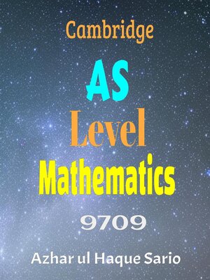 cover image of Cambridge AS Level Mathematics 9709